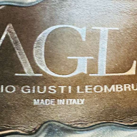 AGL Shoes Womens EU 39 US 9 Black Leather Heels Cap Toe Pumps Attilo Giusti - Picture 10 of 12